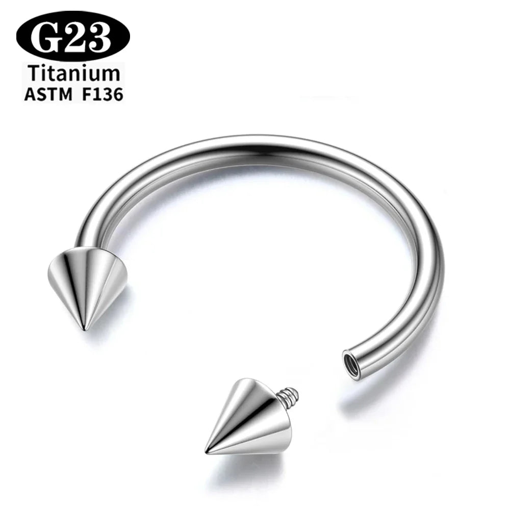 Stylish Titanium Piercing Set