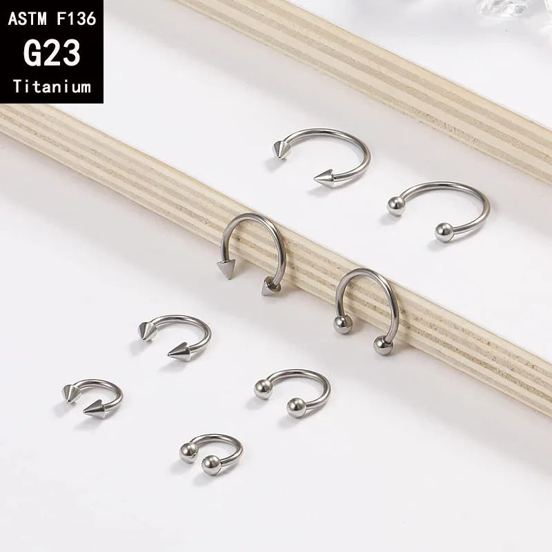 Stylish Titanium Piercing Set