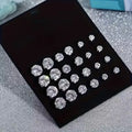 Sparkling Gemstone Stud Earrings