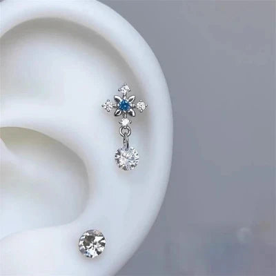 Shiny Cross Earrings